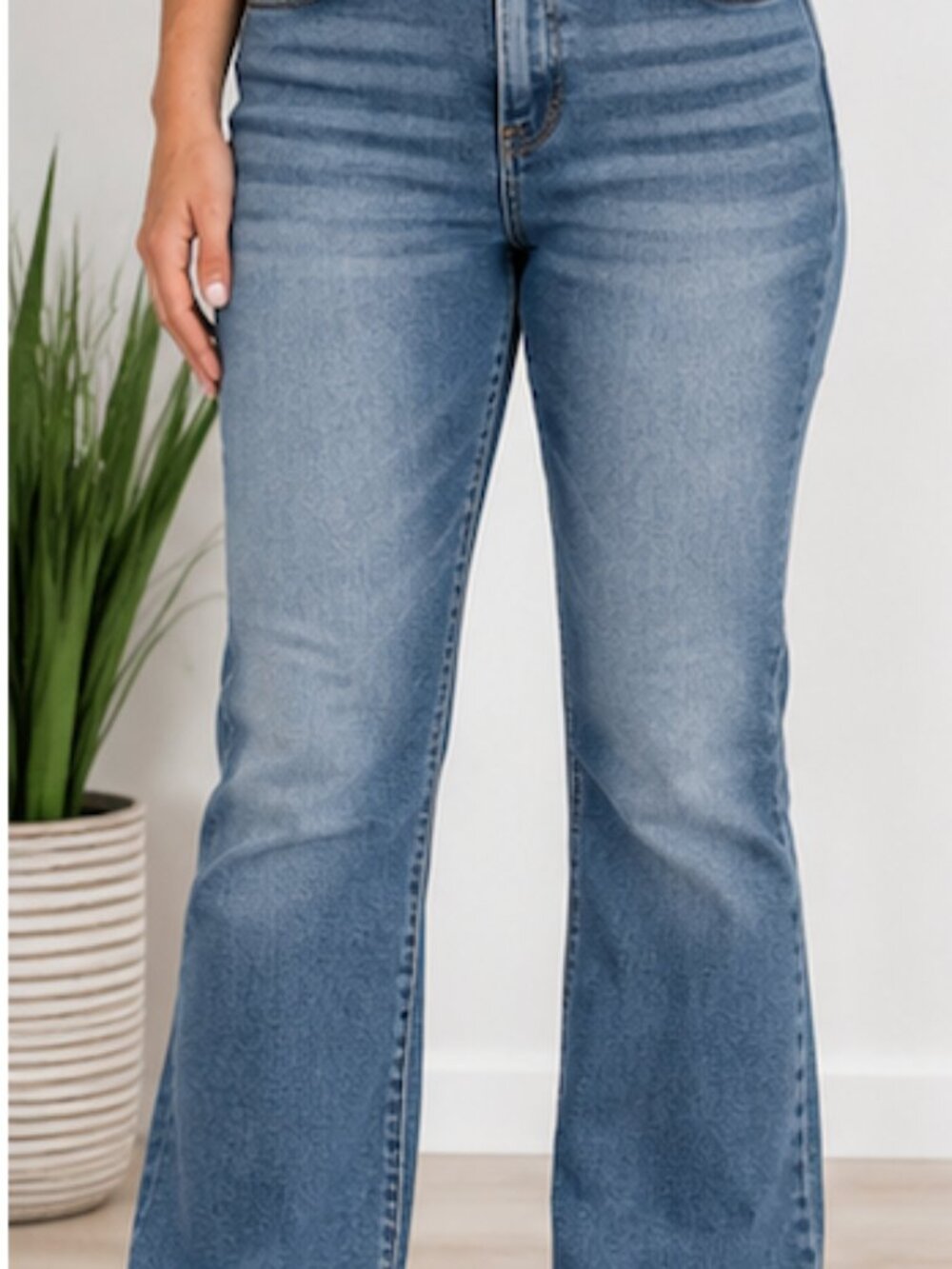 Freckled Poppy Risen Jeans 11/30 Flare Bootcut Stretch Denim 24 Inseam